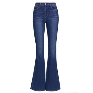 L'AGENCE Marty High Rise Flare Jeans Dark Wash Blue Womens Size 29 Made in USA